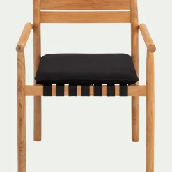 Fauteuil de jardin à sangles en teck - bois clair