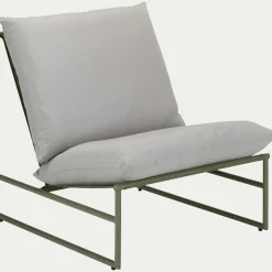 Fauteuil de jardin en aluminium - vert cèdre