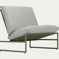 Fauteuil de jardin en aluminium - vert cèdre