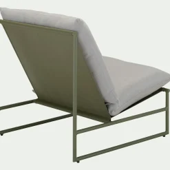 Fauteuil de jardin en aluminium - vert cèdre
