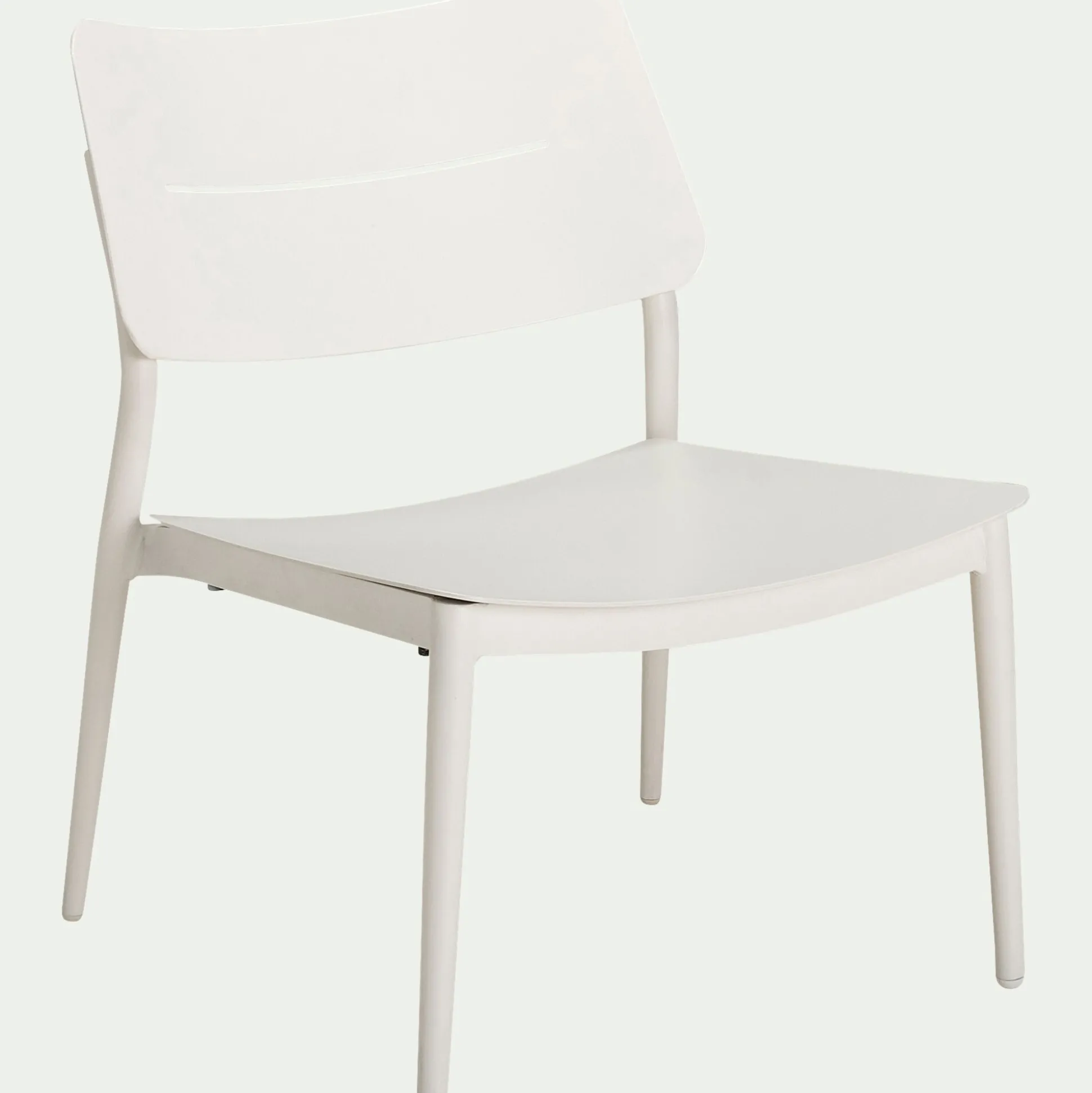 Fauteuil de jardin en aluminium - blanc