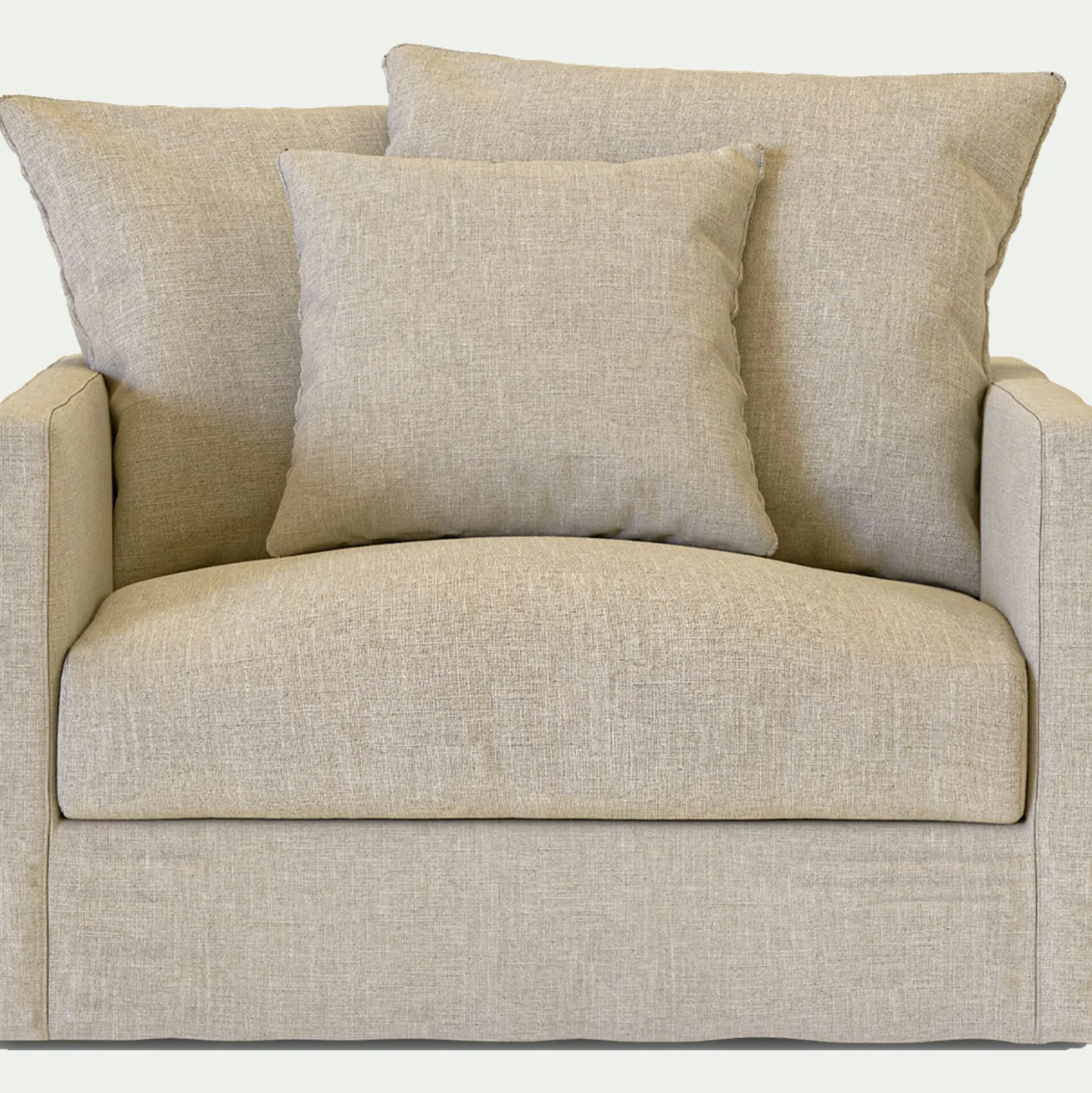 Fauteuil en tissu - beige alpilles