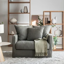 Fauteuil en tissu - vert cèdre