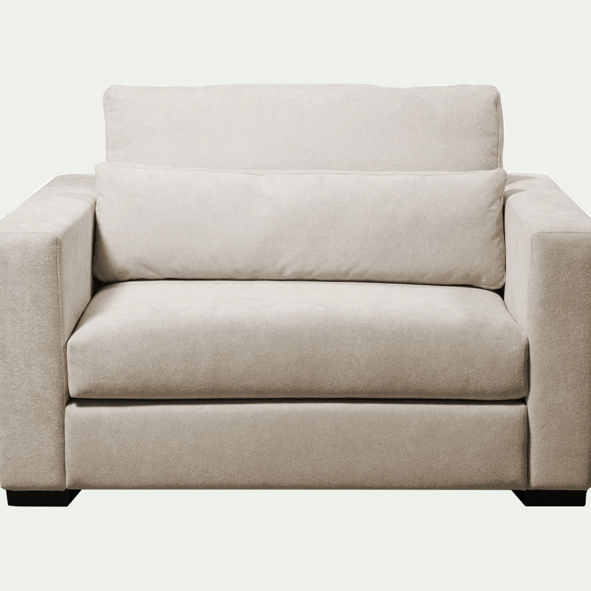 Fauteuil en tissu Bloq - beige roucas