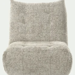 Fauteuil en tissu chenille - beige roucas