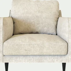 Fauteuil en tissu genesis - blanc ventoux