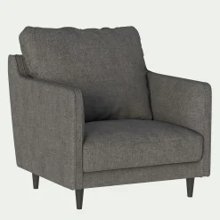 Fauteuil en tissu joint - gris restanque