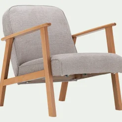 Fauteuil en tissu Loft - beige roucas