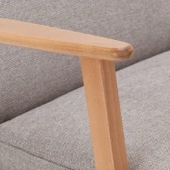 Fauteuil en tissu Loft - beige roucas