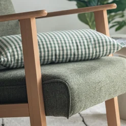 Fauteuil en tissu Loft - vert cèdre