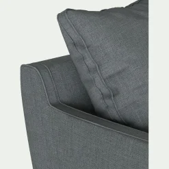Fauteuil en tissu mixte - gris ardoise