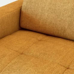 Fauteuil en tissu Monclar - jaune argan