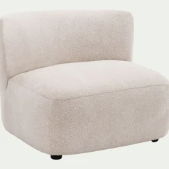 Fauteuil en tissu Raven - blanc écru