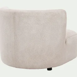 Fauteuil en tissu Raven - blanc écru