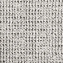 Fauteuil en tissu tramé piétement noir - beige roucas