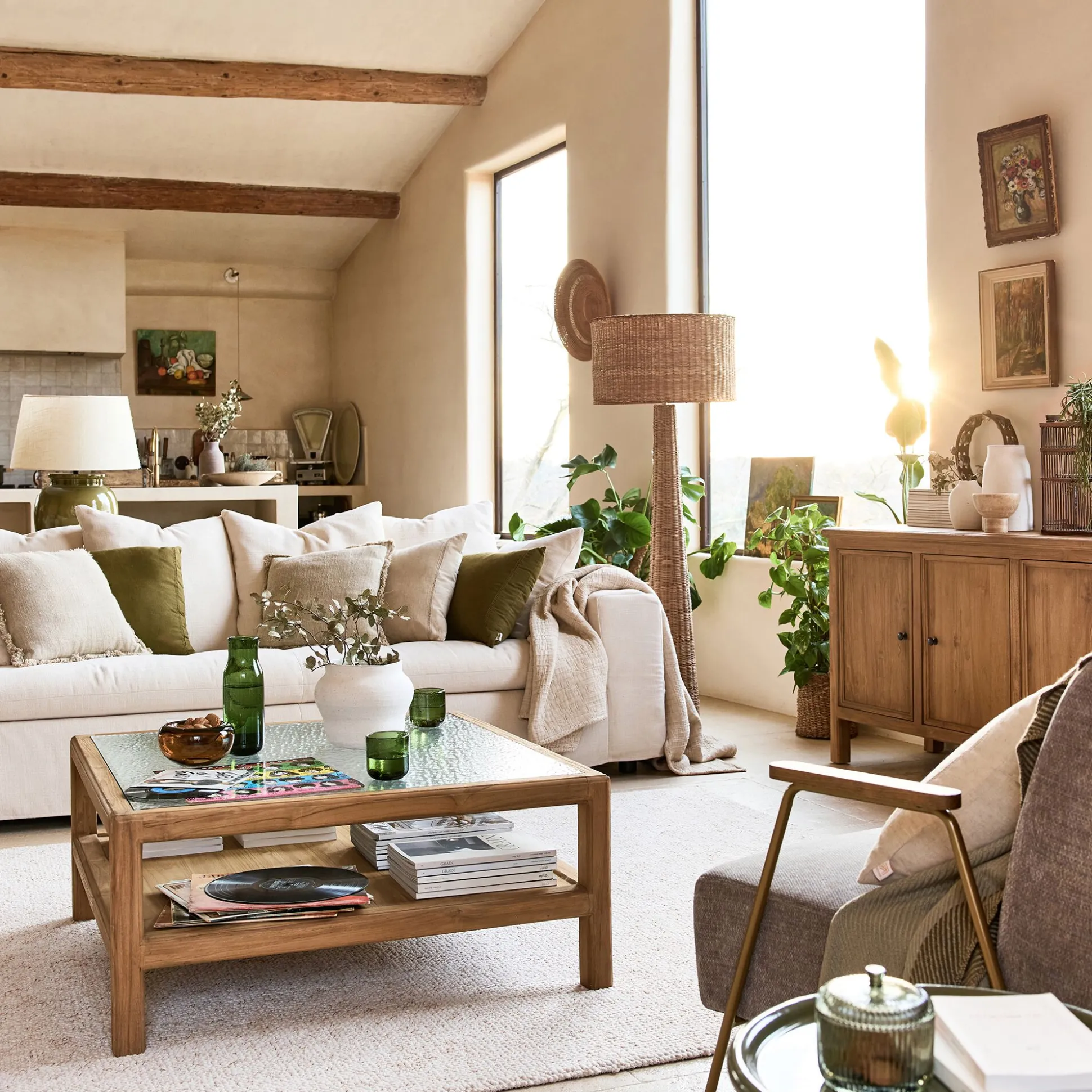 Fauteuil en velours - brun châtaigner