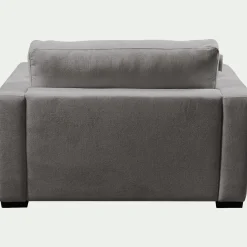 Fauteuil fixe en tissu Bloq - gris