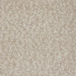 Fauteuil fixe en tissu bouclette - blanc écru