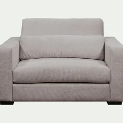Fauteuil fixe en tissu Genesis 1,5 places - gris