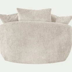 Fauteuil pivotant en tissu Genesis - beige