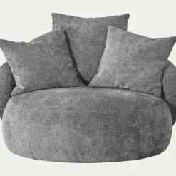 Fauteuil pivotant en tissu Genesis - gris borie