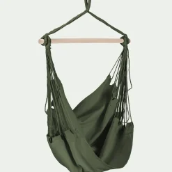 Fauteuil suspendu en polycoton - vert cèdre