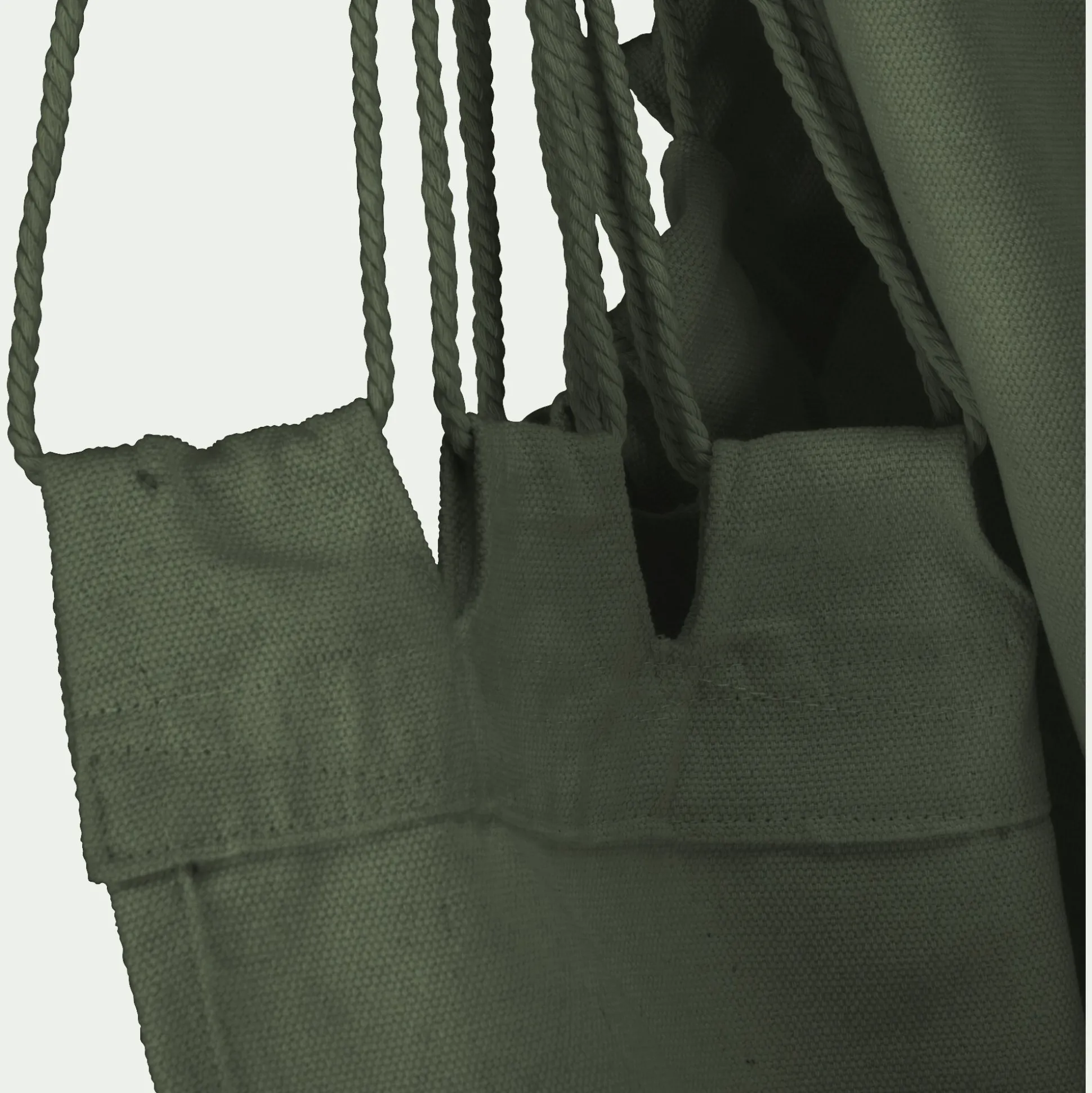 Fauteuil suspendu en polycoton - vert cèdre