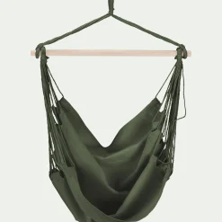 Fauteuil suspendu en polycoton - vert cèdre