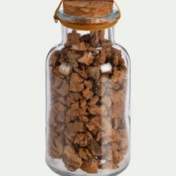 Flacon déco végétaux séchés - transparent (modèle aléatoire)