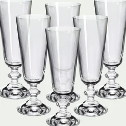 Flûte à champagne conique en verre 17cl - transparent