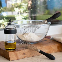 Fouet en inox 22cm - noir