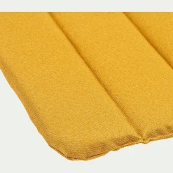 Galette de chaise indoor & outdoor en tissu déperlant - jaune argan