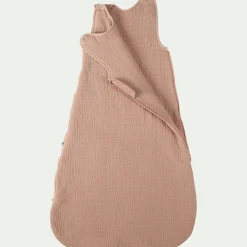 Gigoteuse évolutive en gaze de coton bio (70 à 90cm) - rose salina