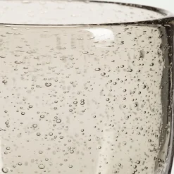 Gobelet en verre bullé 35cl - gris