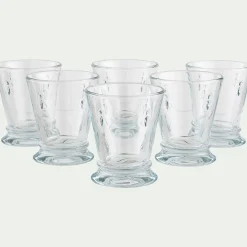 Gobelet en verre pressé 26cl - transparent