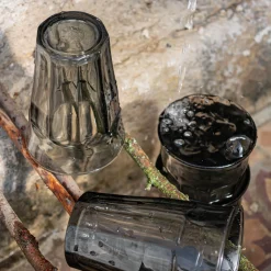 Gobelet haut en verre 36cl - gris