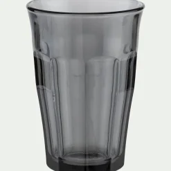 Gobelet haut en verre 36cl - gris