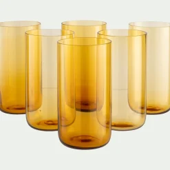Gobelet haut en verre sodo-calcique 51cl - jaune