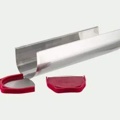 Gouttière à bûche en inox 1,5L - argenté