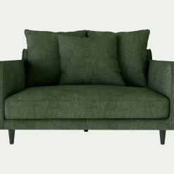 Grand fauteuil fixe en tissu monclar - vert cèdre