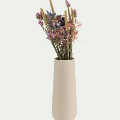 Grand vase en faïence H32cm - beige