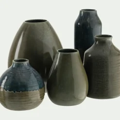 Grand vase en faïence H30cm - vert