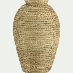 Grand vase en jonc de mer H41cm - naturel