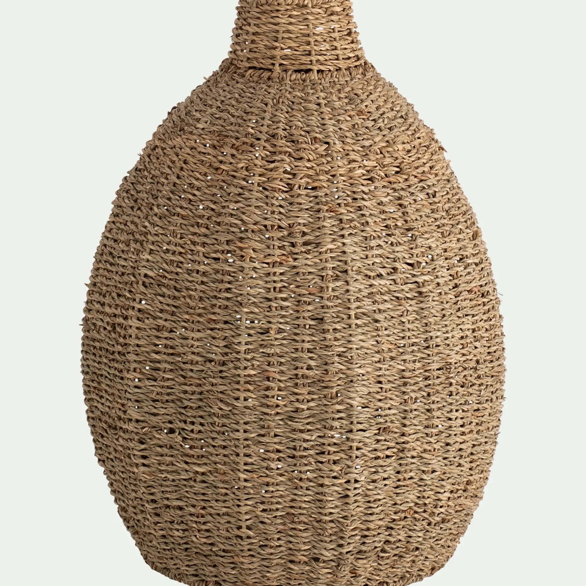 Grand vase en jonc de mer H51cm - naturel