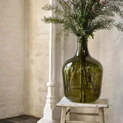 Grand vase en verre recyclé H42cm - vert