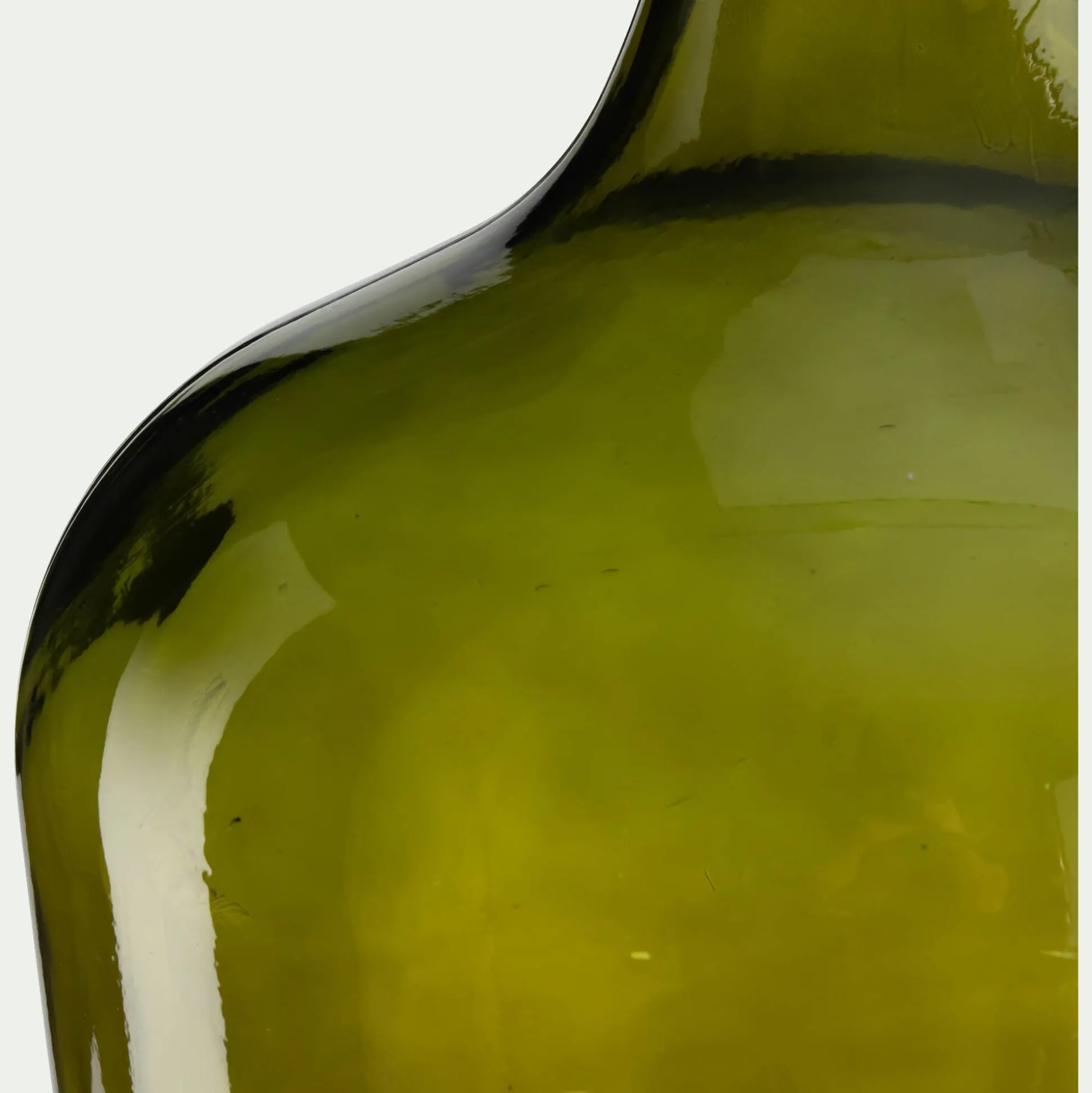 Grand vase en verre recyclé H42cm - vert
