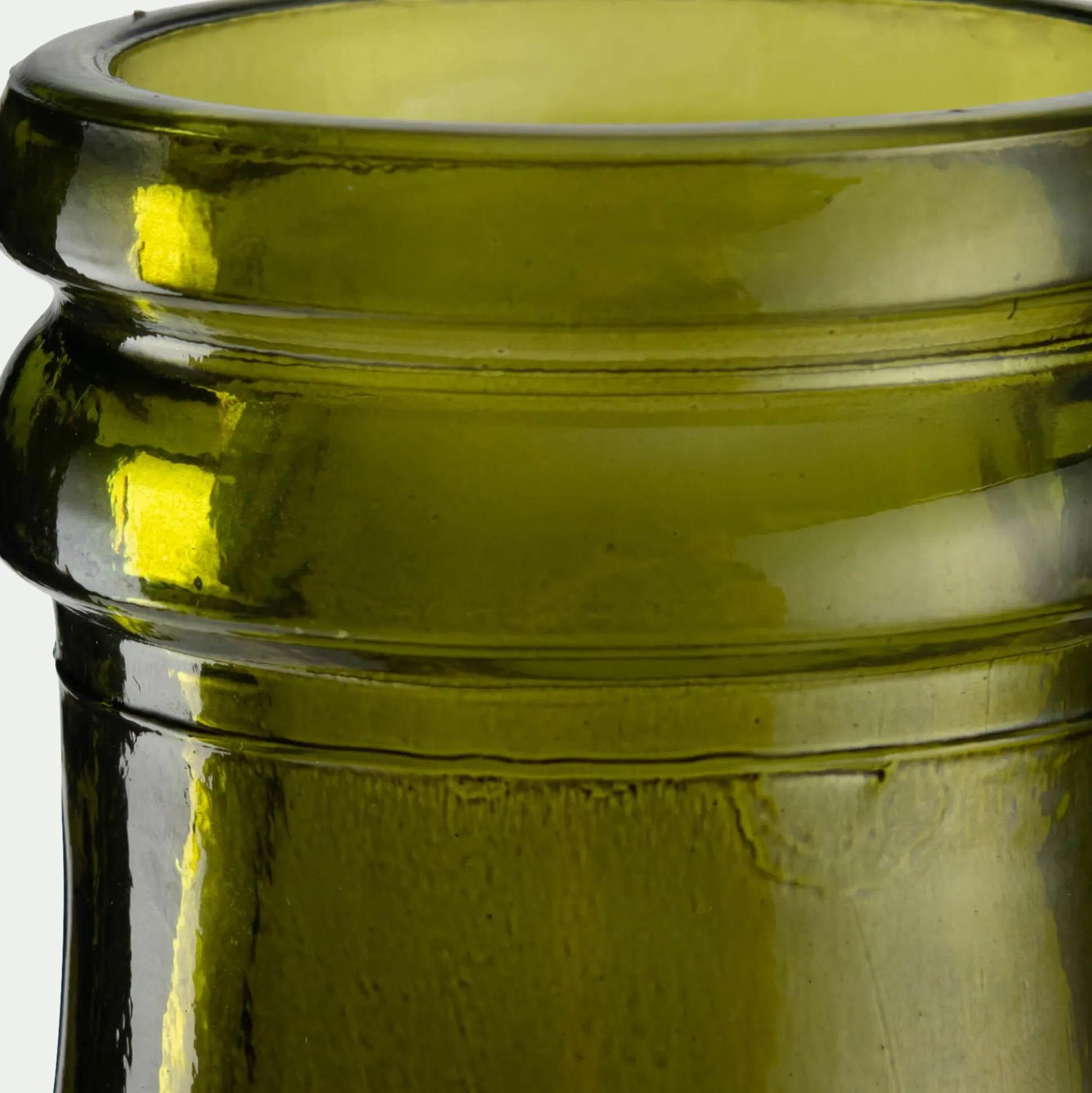 Grand vase en verre recyclé H42cm - vert