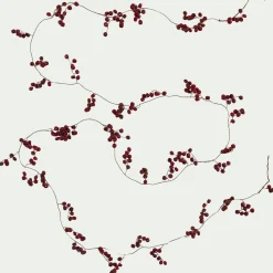 Guirlande de Noël imitation baies rouges 183cm