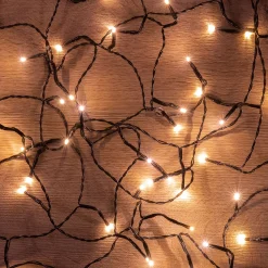 Guirlande lumineuse à gouttes L14m - doré