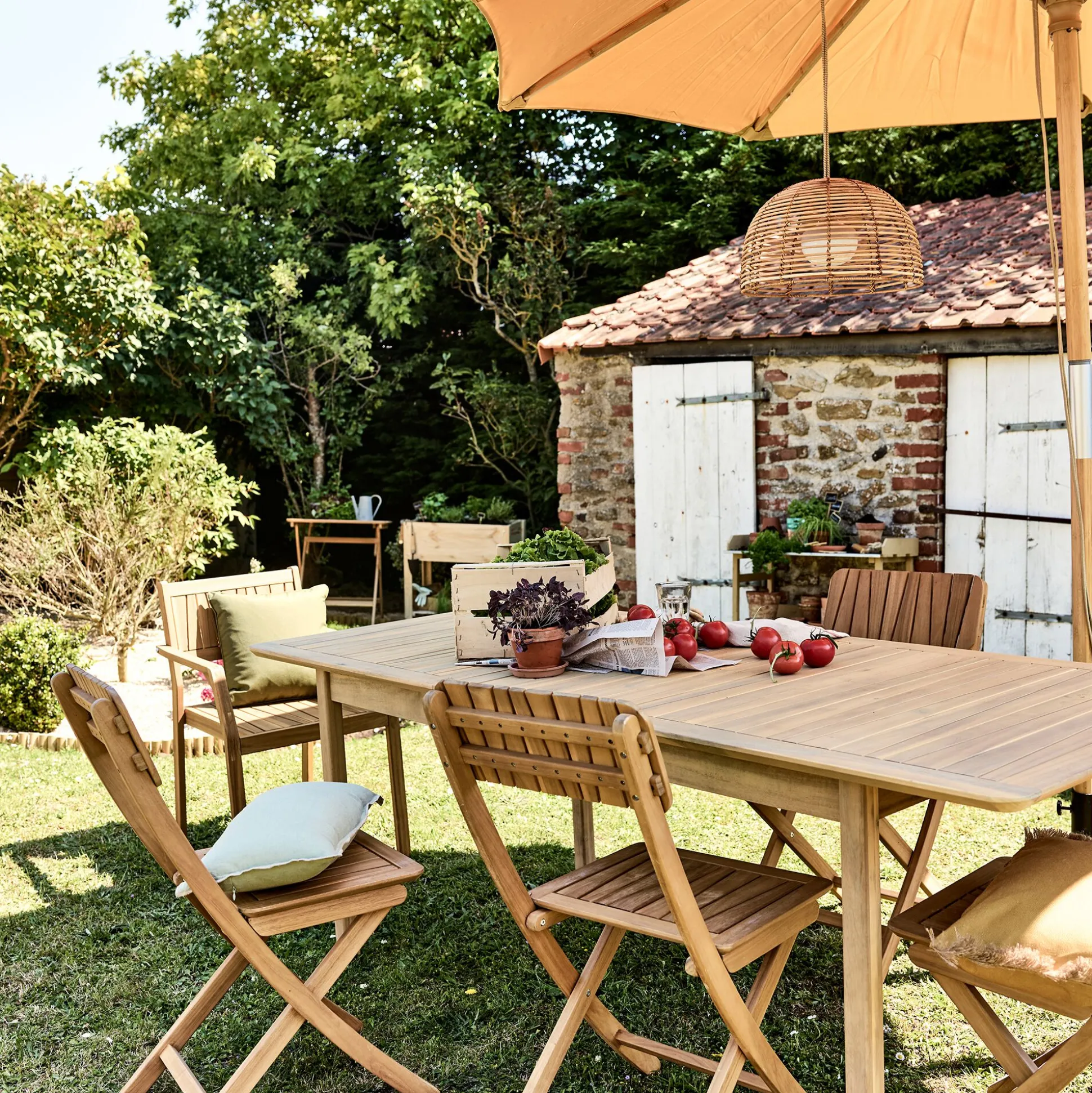 Guirlande lumineuse solaire naturelle 8m - beige